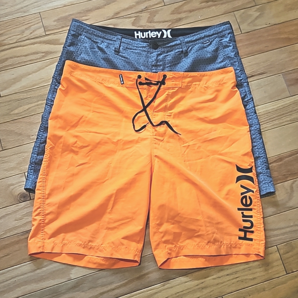 2 Hurley Swim Trunks size 36